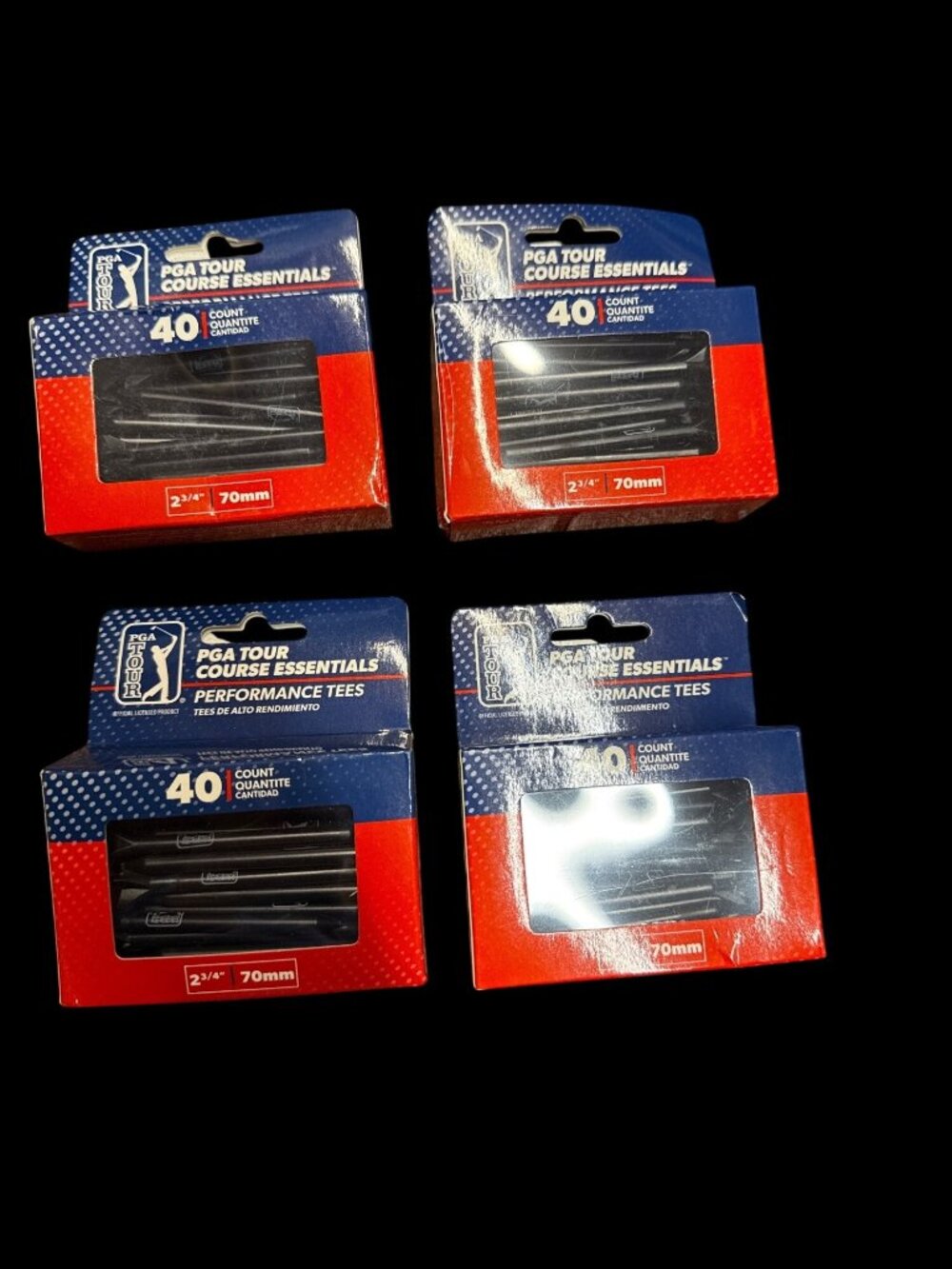 PGA Tour Golf Performance Tees 2 3/4" 160 Total New in Box